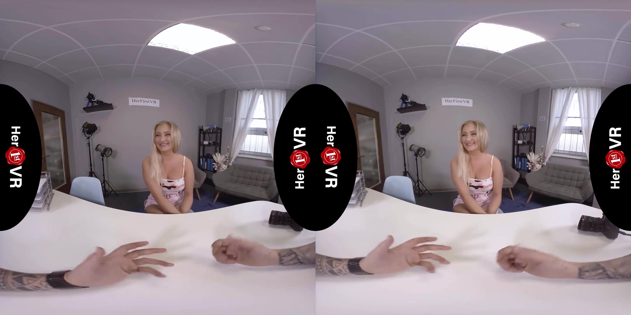 Cayla Lyons - VR Casting; Blonde Amateur First Timer