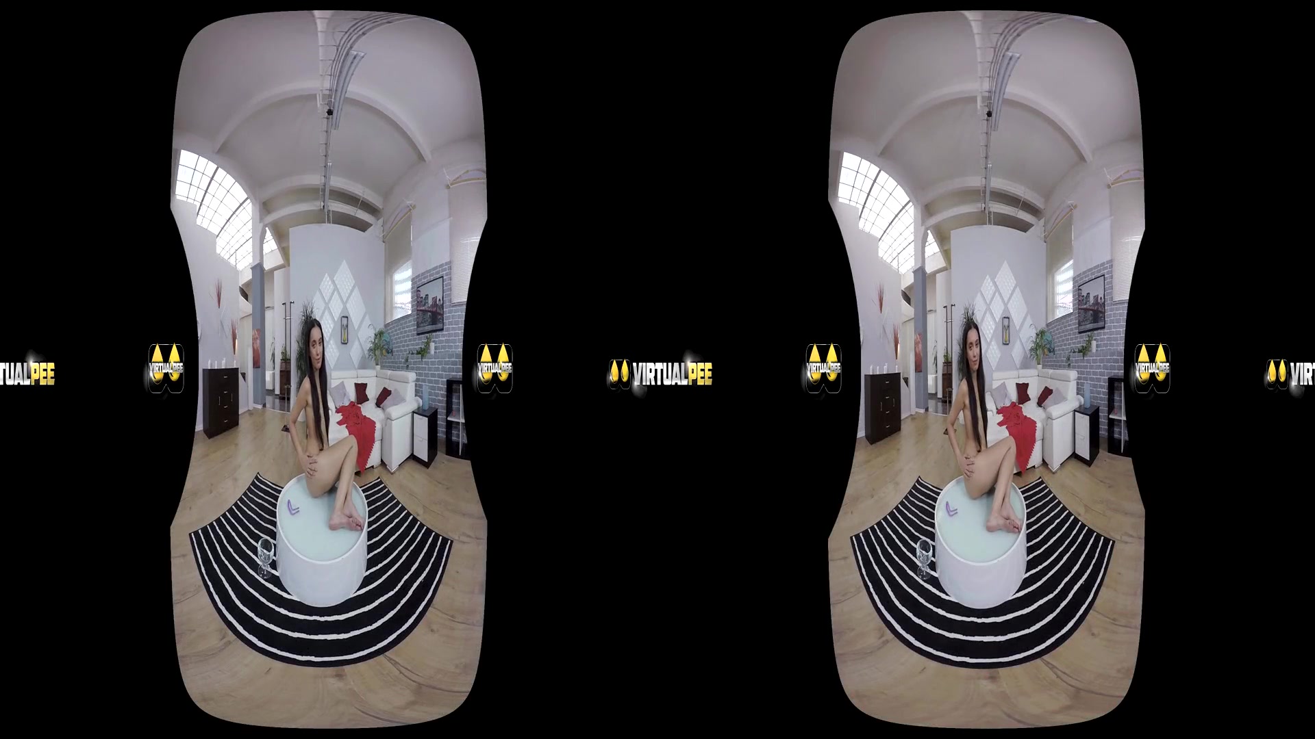 Amanda Estela in Gulping Her Piss - VirtualPee