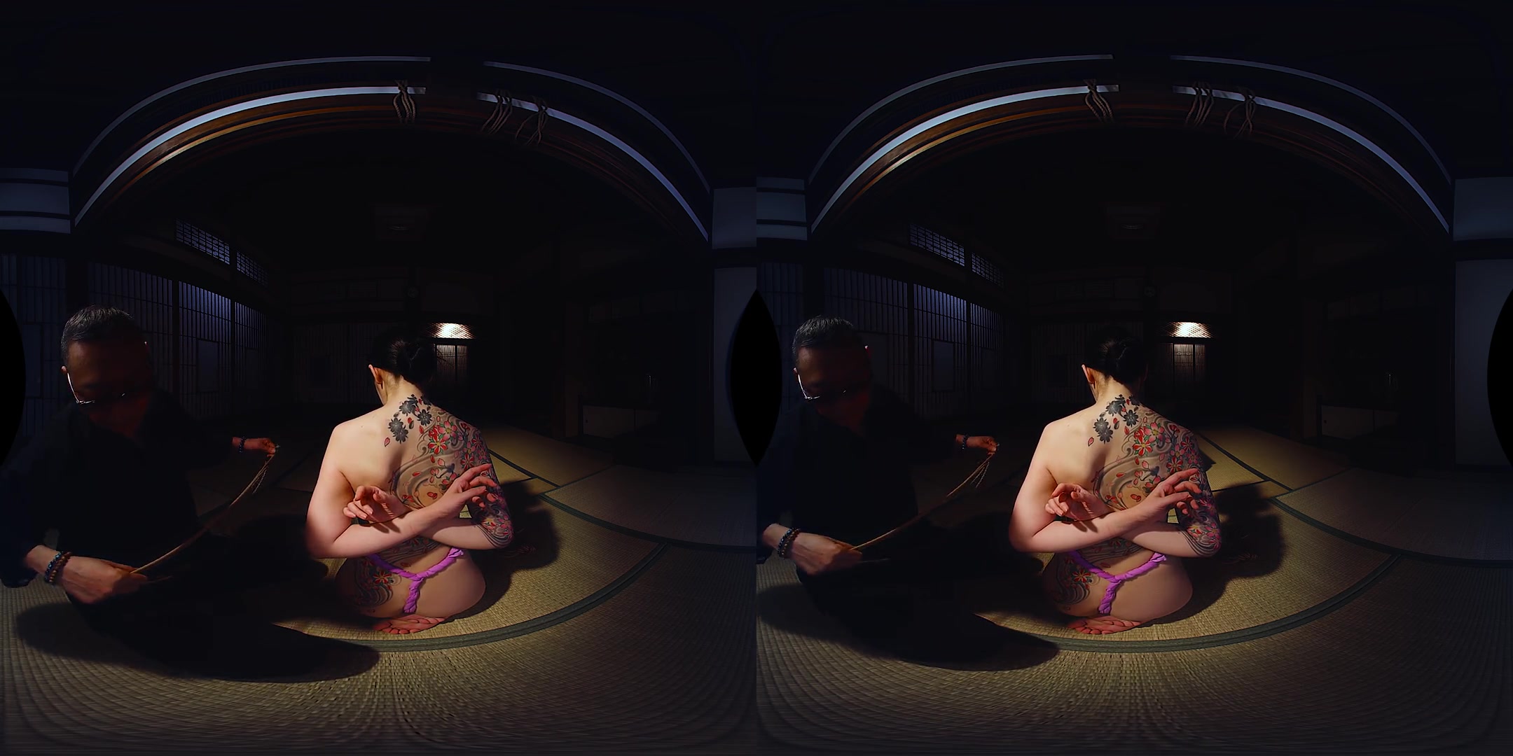 Bondage VR: Reverse Shrimp Suspension; Gorgeous Japanese Woman in Traditional Japanese Shibari Bondage