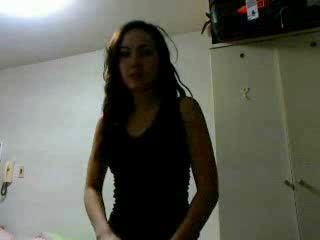 Amazing Asian young babe stripping in her room