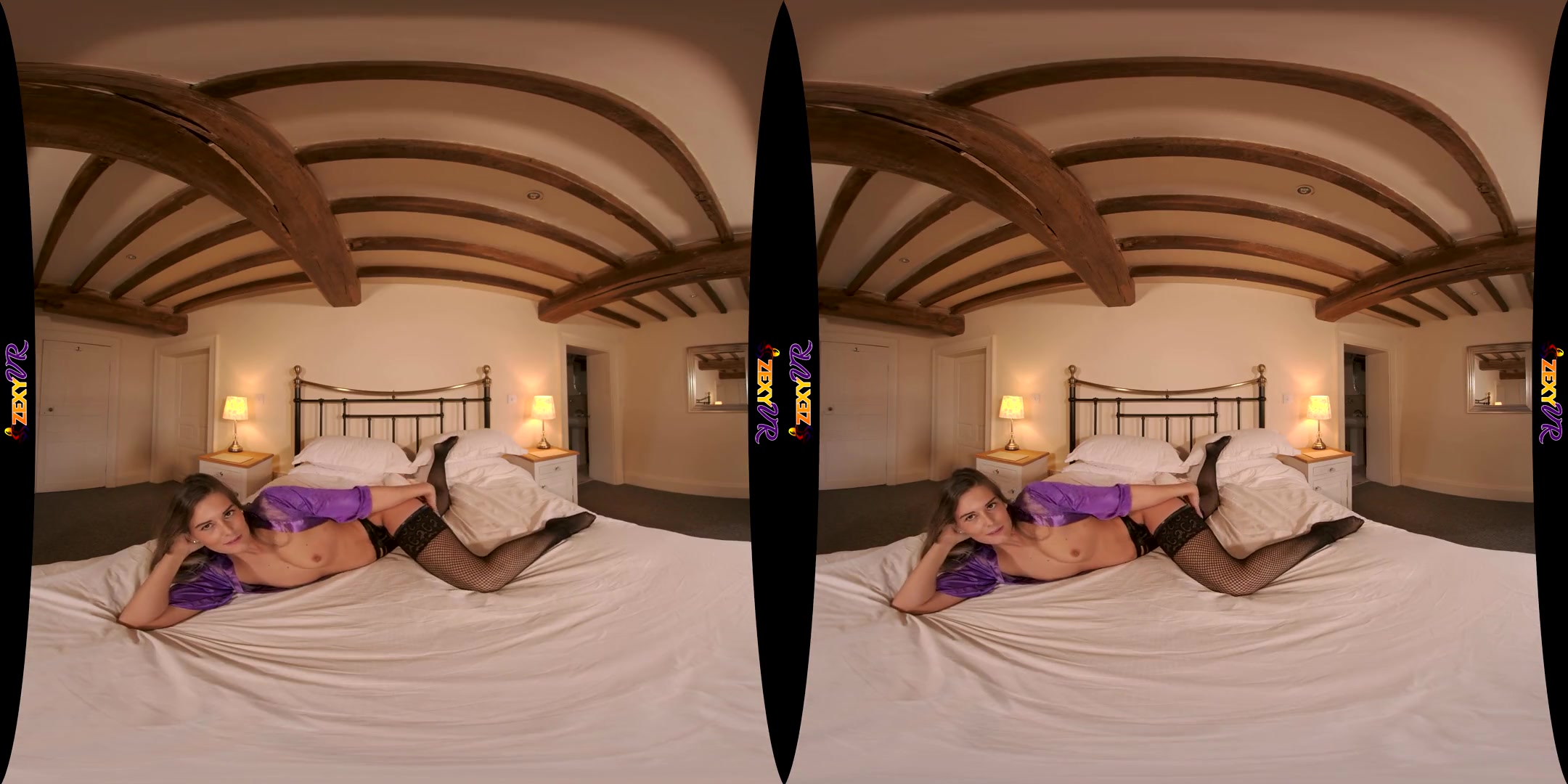 Purple Tease - Lingerie Striptease, Nylons - SexLikeReal