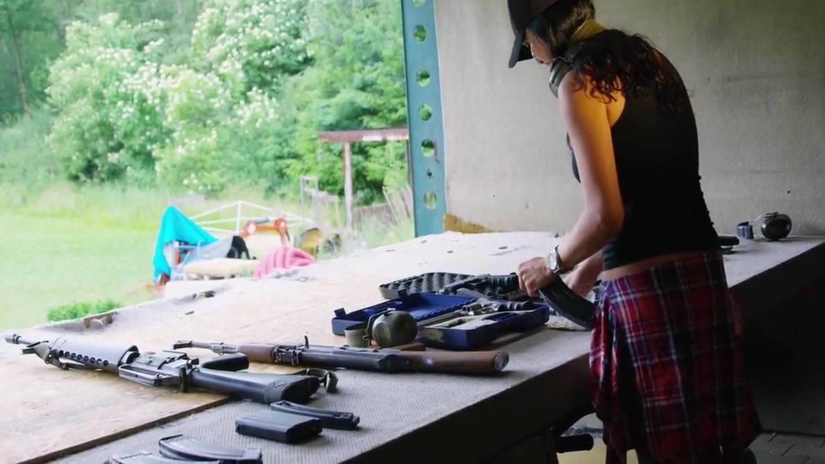 Daniela Kostic Girl With A Big Gun