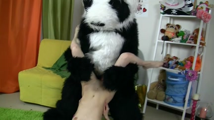 Cute angel plays with hot toys and bear