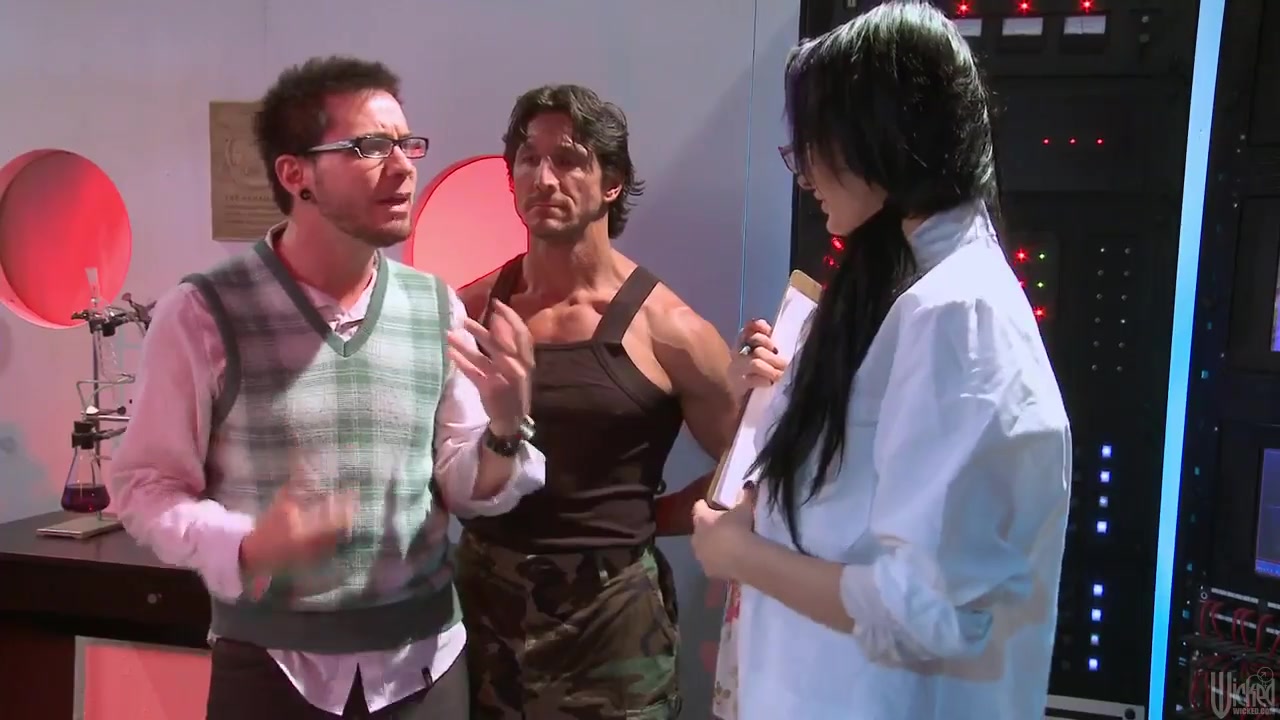 Sexy big titted doctor Alektra Blue gives it to one lucky guy