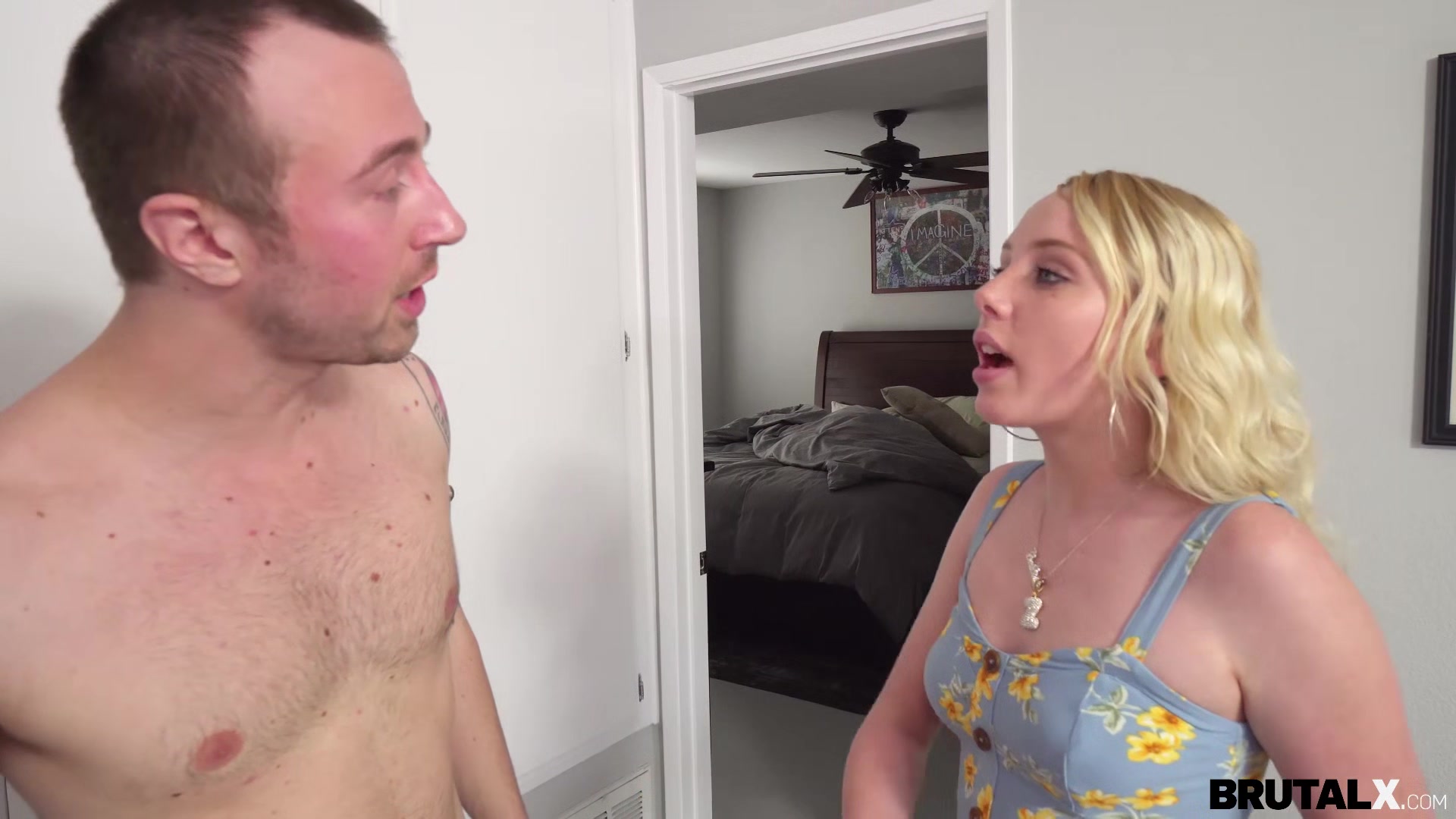 X - Dixie Lynn - Stepsis throating & brute-fuck