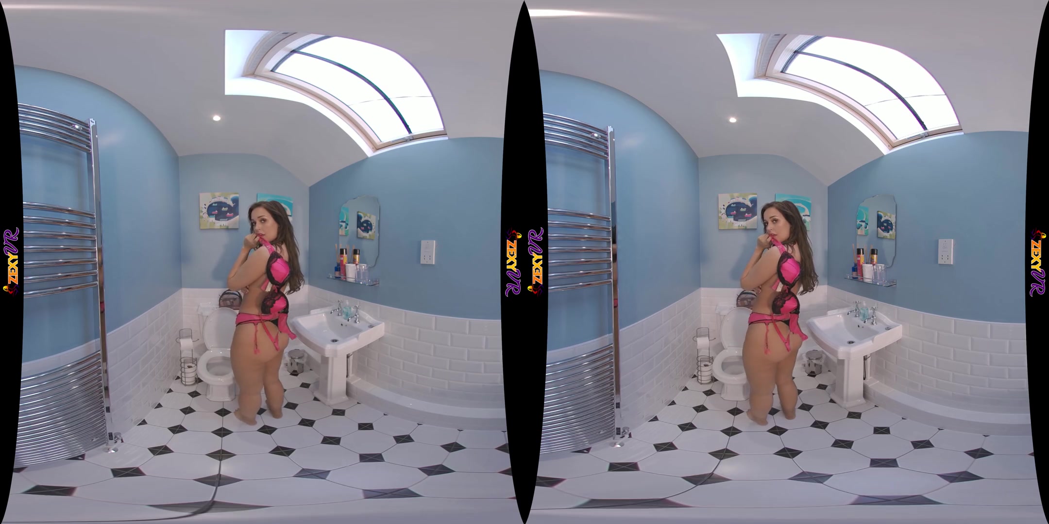 Bathe With Me Pt1 - Babe with Big Tits in the Bathroom