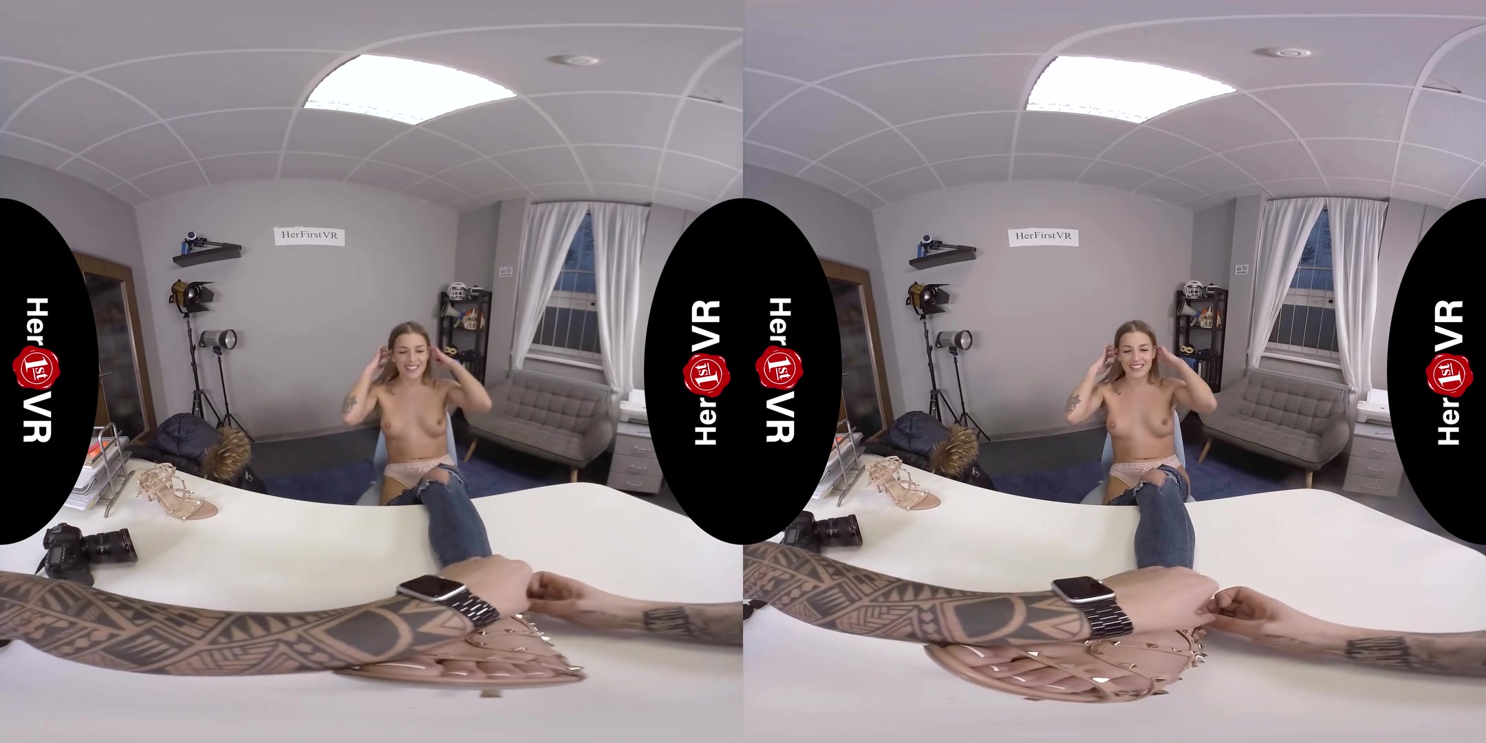 Silvia Dellai - VR Casting; Cute Shy Blonde Babe Amateur VR