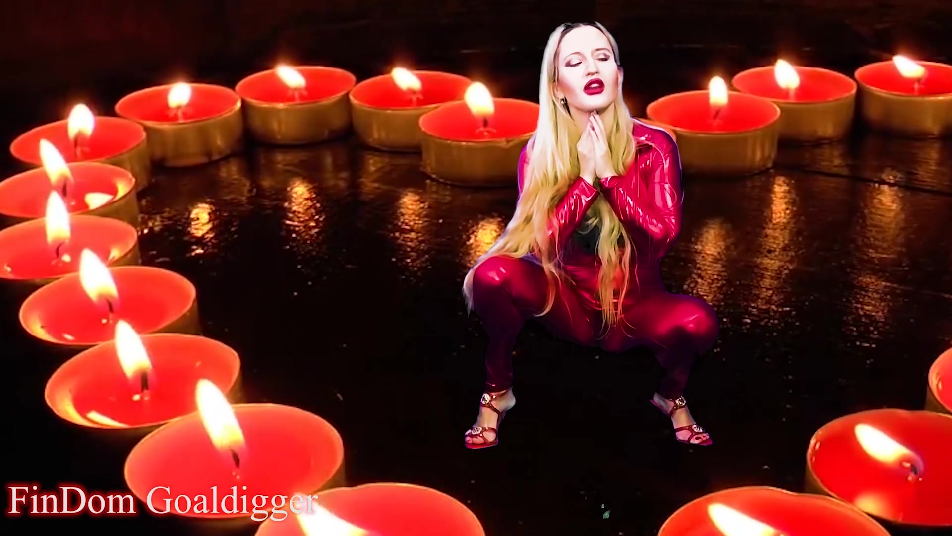 Jerk Off On My Sexy Red Catsuit Before Locked In Chastity - Sex Movies Featuring Findom Goaldigger