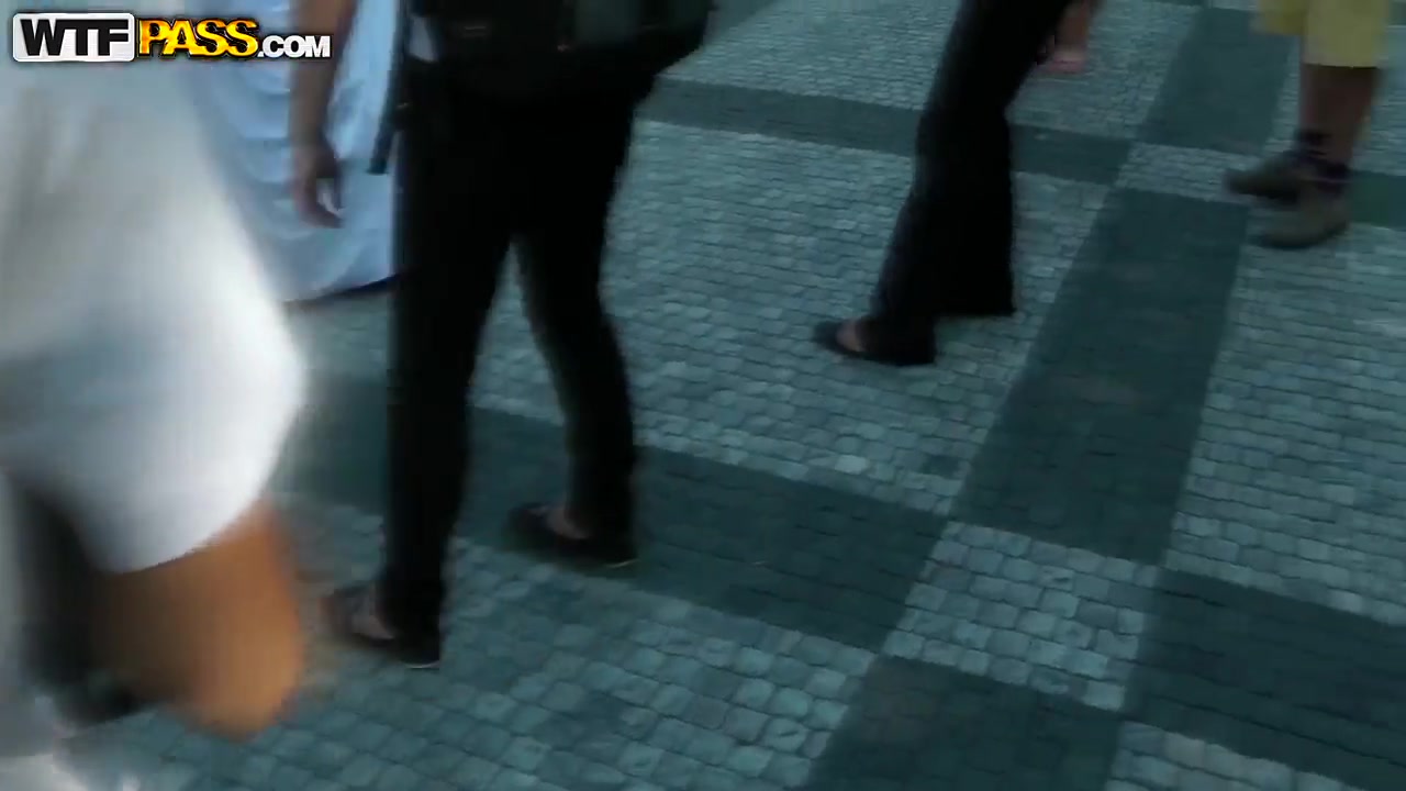 Kinky Bella Baby doing naughty things in public places
