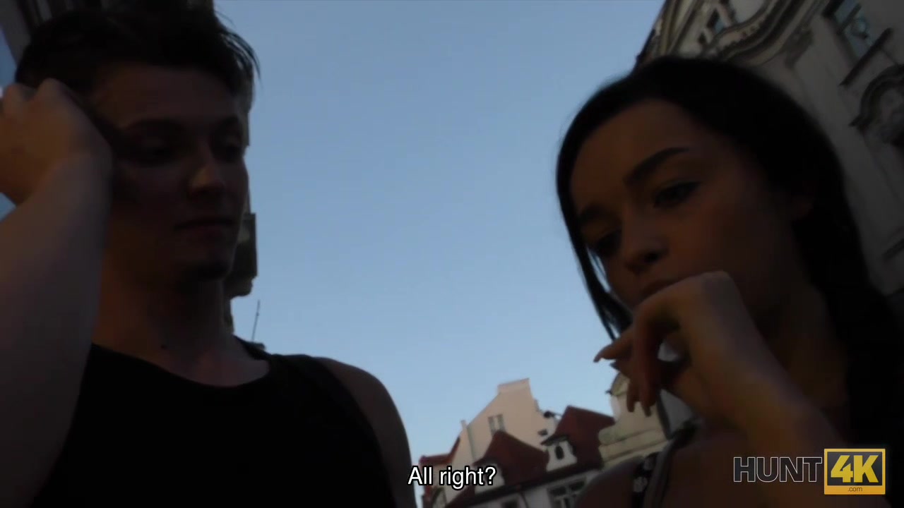 HUNT4K. Poor guy has to watch girlfriend's awesome sex for money