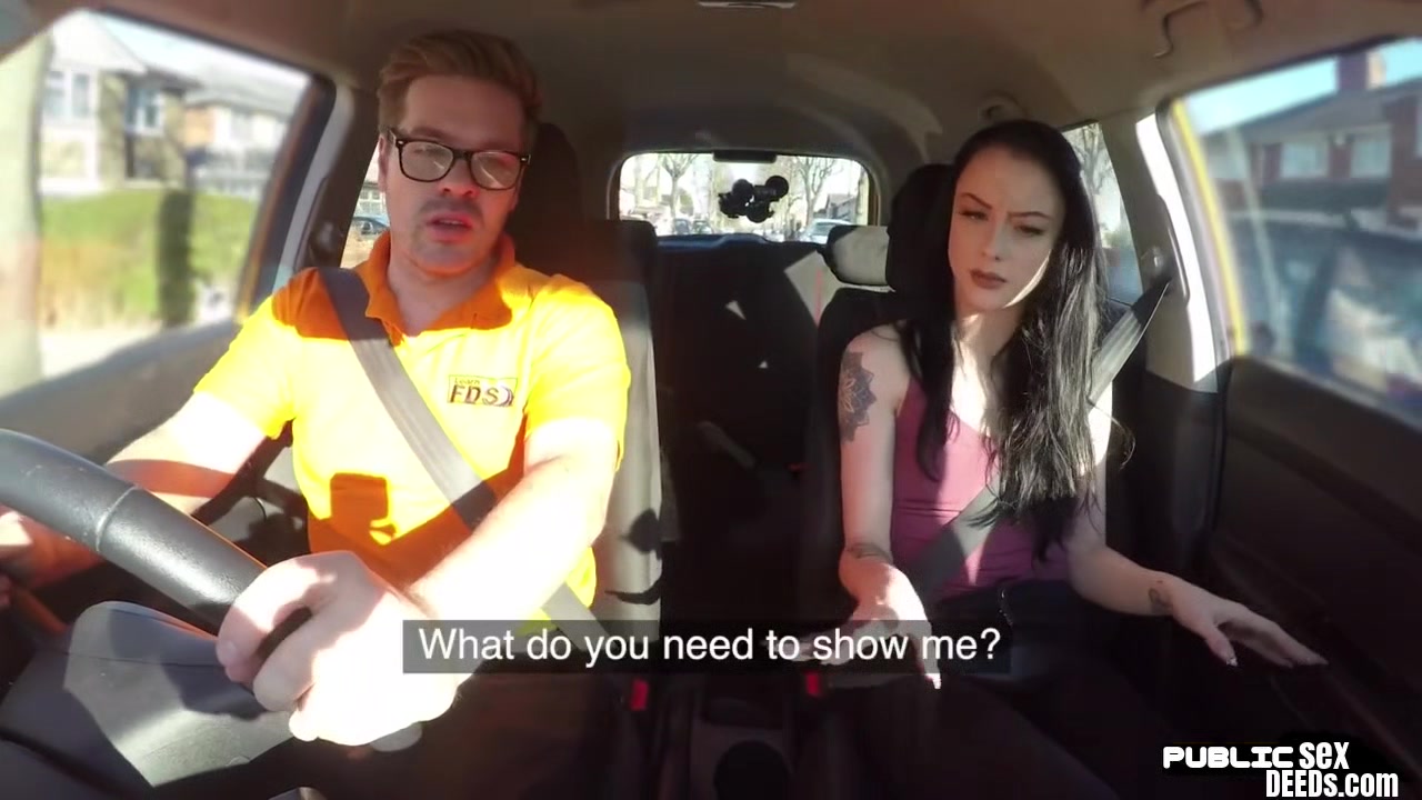 19yo car driver doggystyled in POV by spicy instructor
