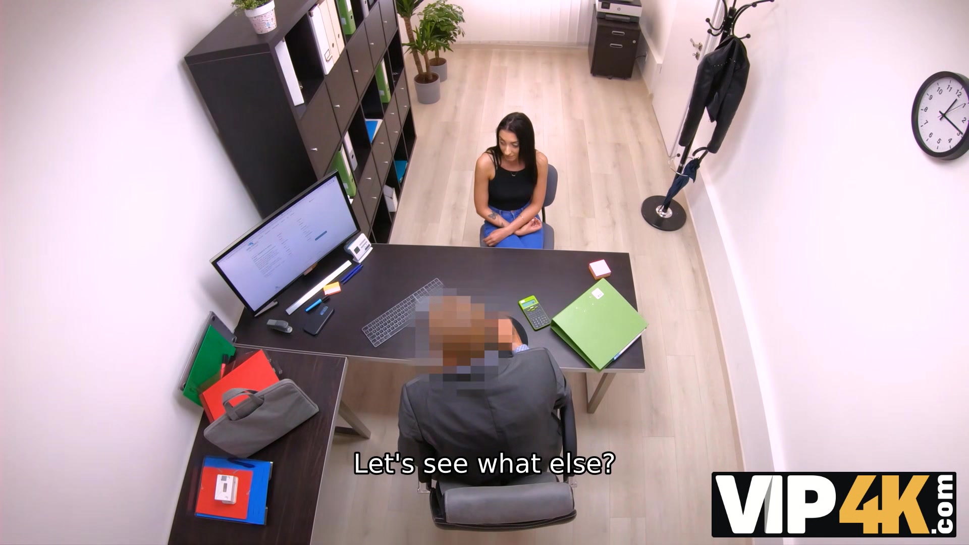 VIP4K. Boy has sex with easy woman who spreads her legs for his money