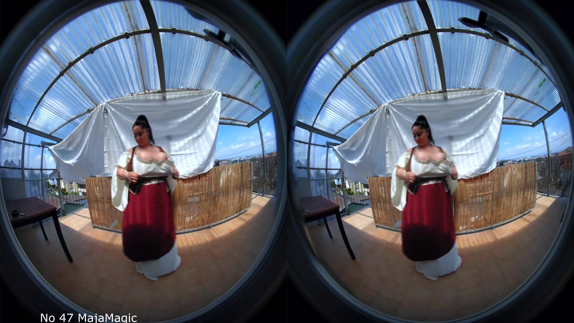 Maid Alice Shows Her Deep Cleavage - MajaMagic