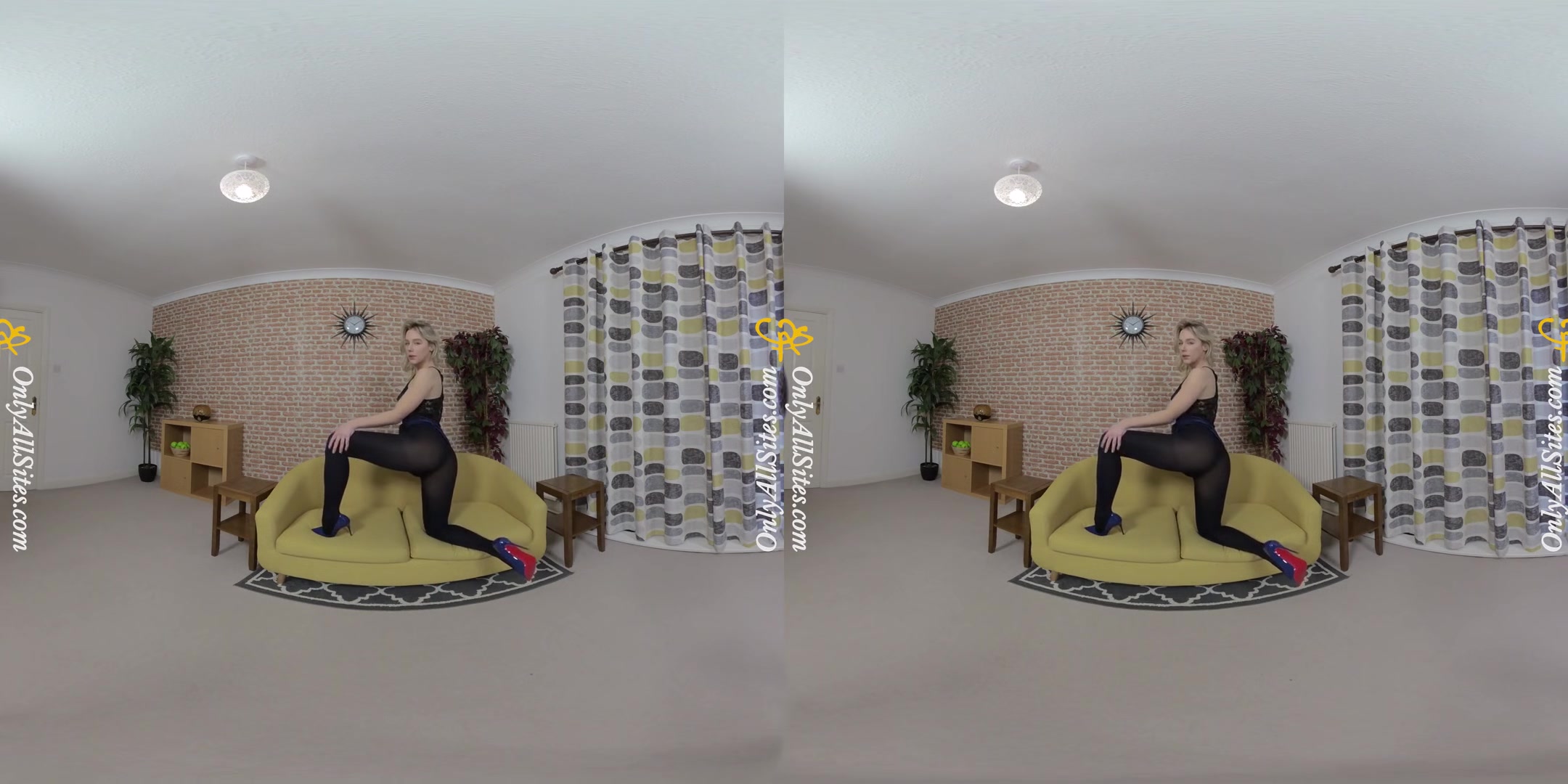 Aston Wilde - Teen in Black Pantyhose; Beautiful Teen in Black Lingerie