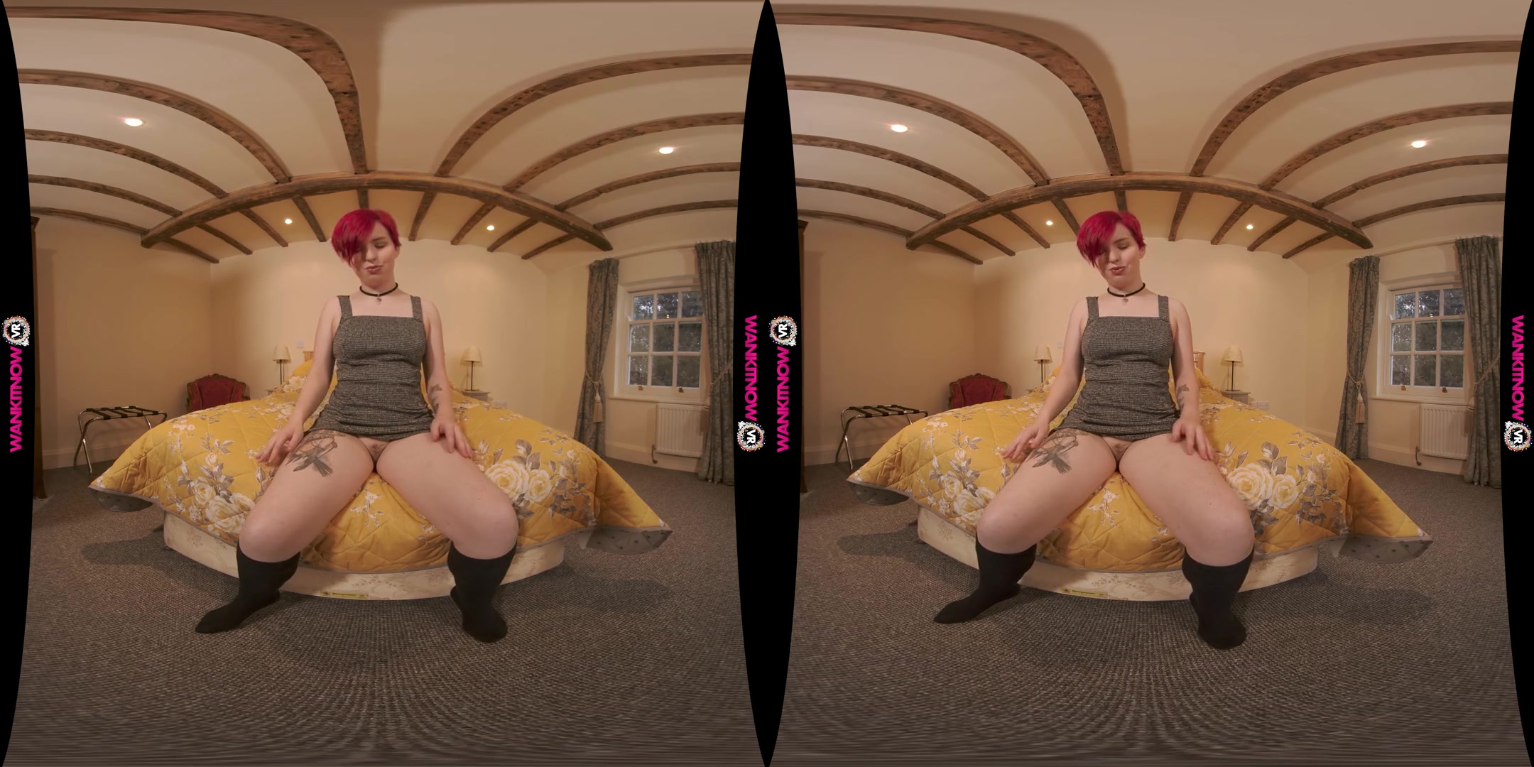 Play With Me - Redhead Amateur Solo VR Striptease