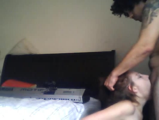 Brown-haired girl invited a special guest for her webcam show