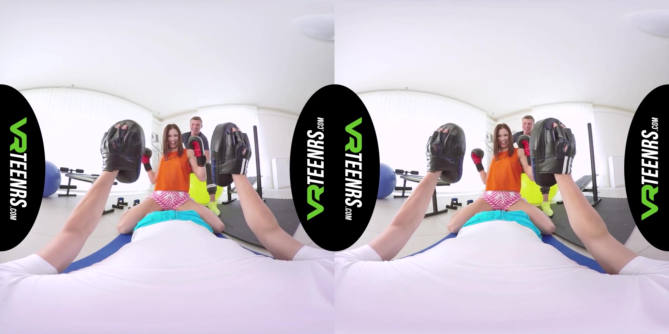 Lavana Lou in VR Fitness Babe Fucked By 2 Dudes - VRTeenrs