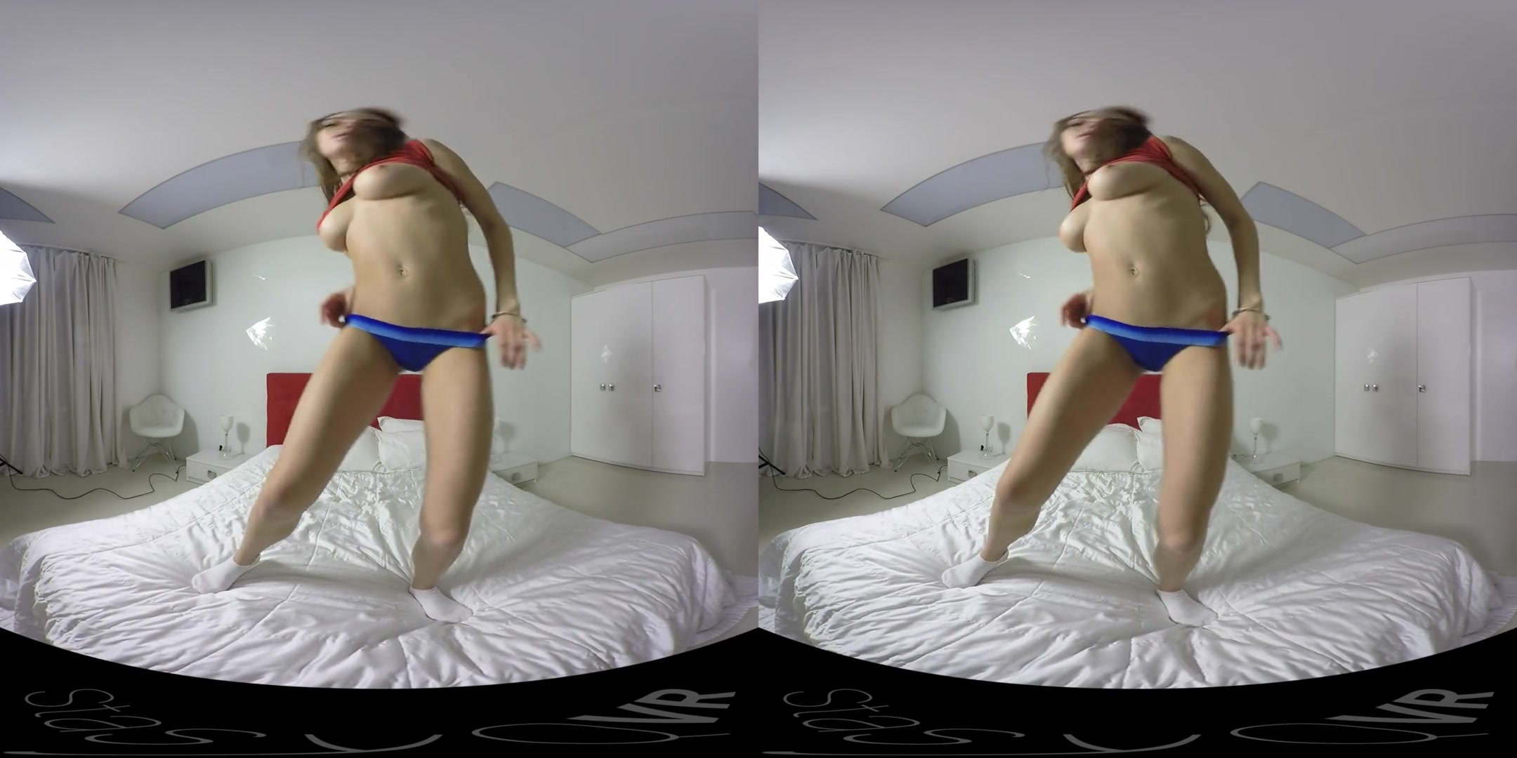 Tight, Fit Brunette's Sizzling Striptease - StasyQVR