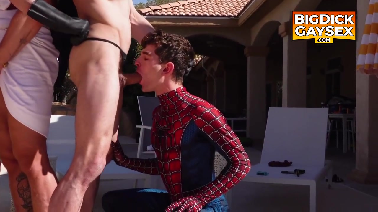 Andrew Connor, Arno Antino And Canyon Cole In Fuck Party! Costume Gay Double Anal Orgy Extravaganza! Must See!