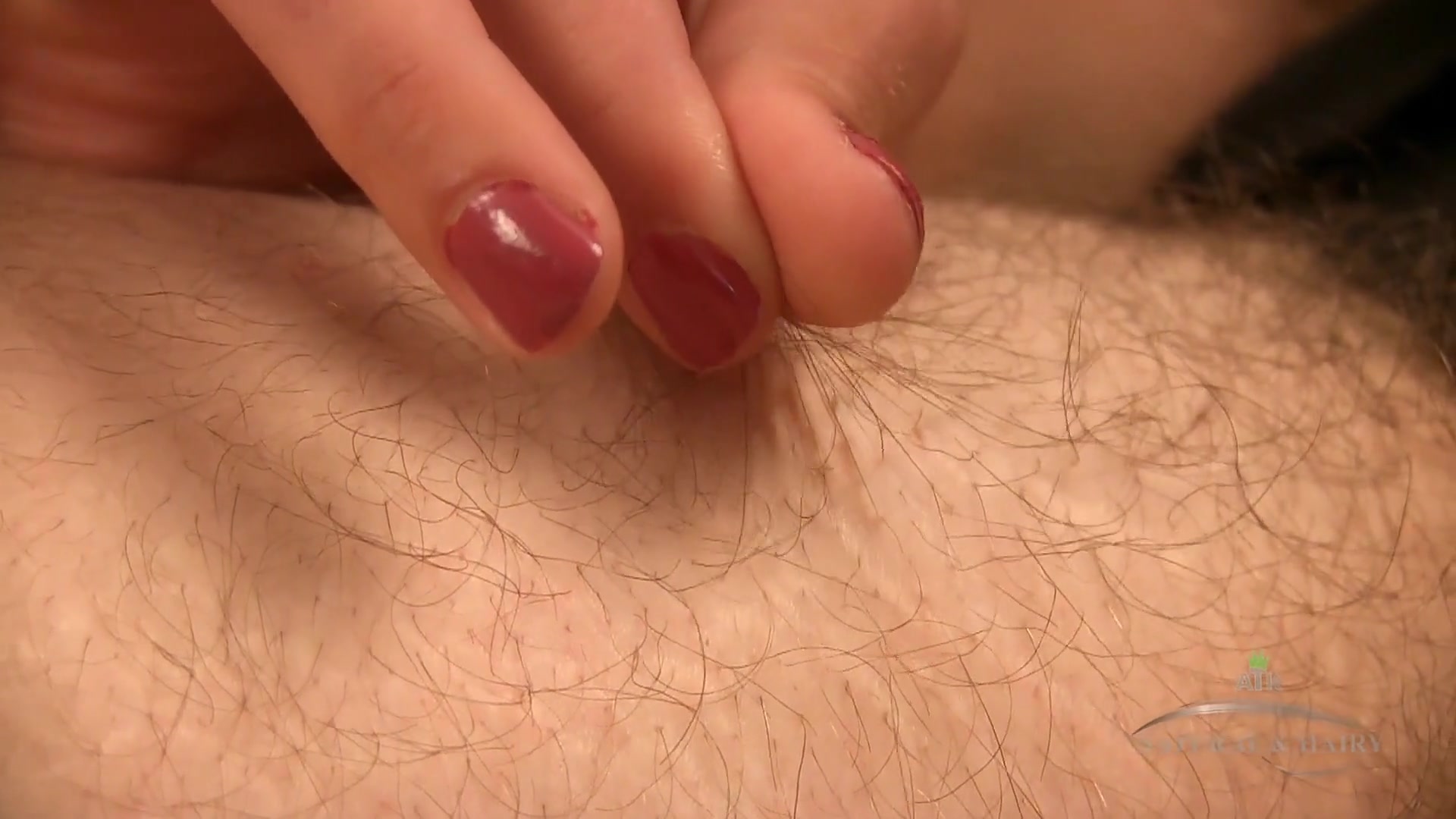 Super Hairy Girl Shows Her Pussy
