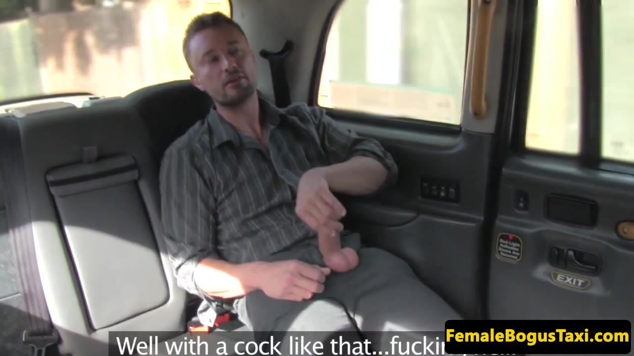 Pussylicked uk cabbie riding passengers dick