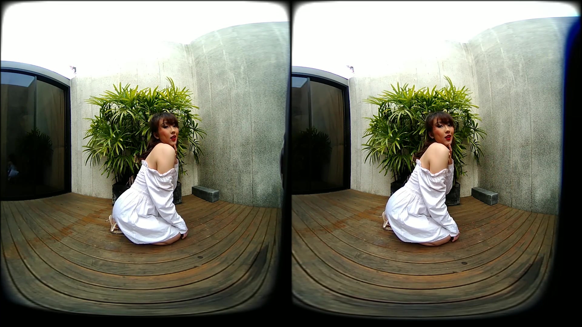 Young Asian Girl Outdoor Posing And Modeling In Two Scenes - VRpussyVision