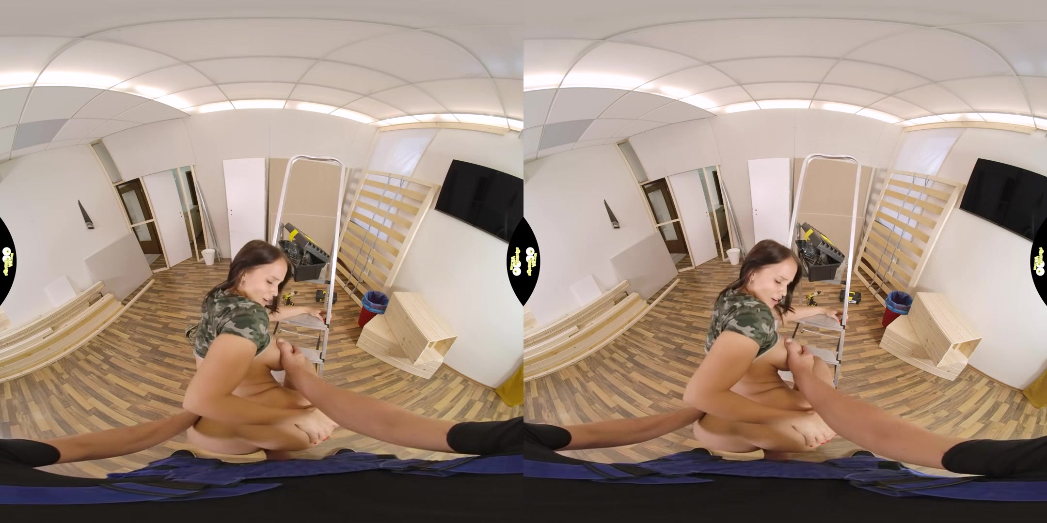 Building and Fucking - Huge Tits VR One on One - SexLikeReal