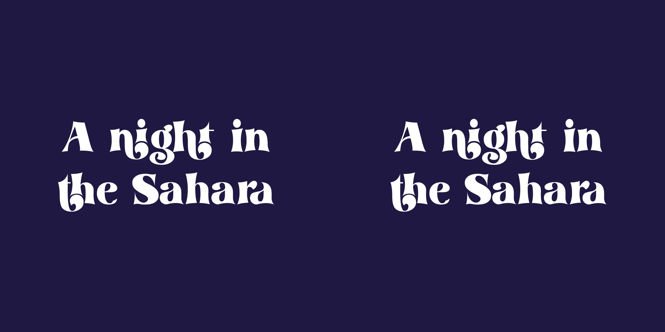 A Night In The Sahara