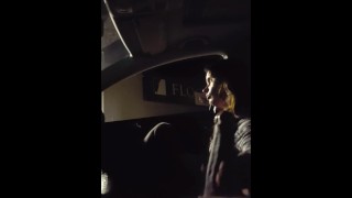 Handjob in car with cumshot