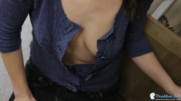Veronica in Help Me Look - DownblouseJerk