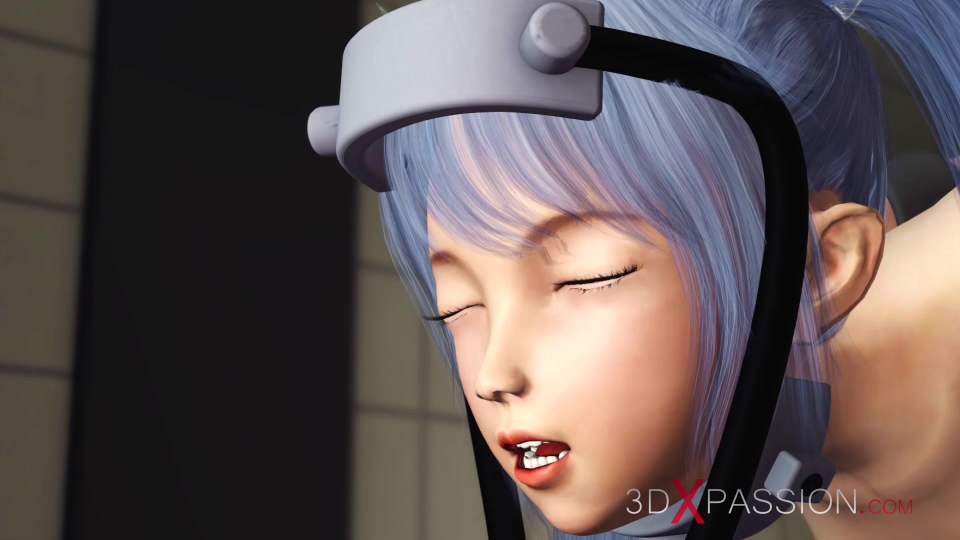 Cute Japanese colegge girl and fucking machine