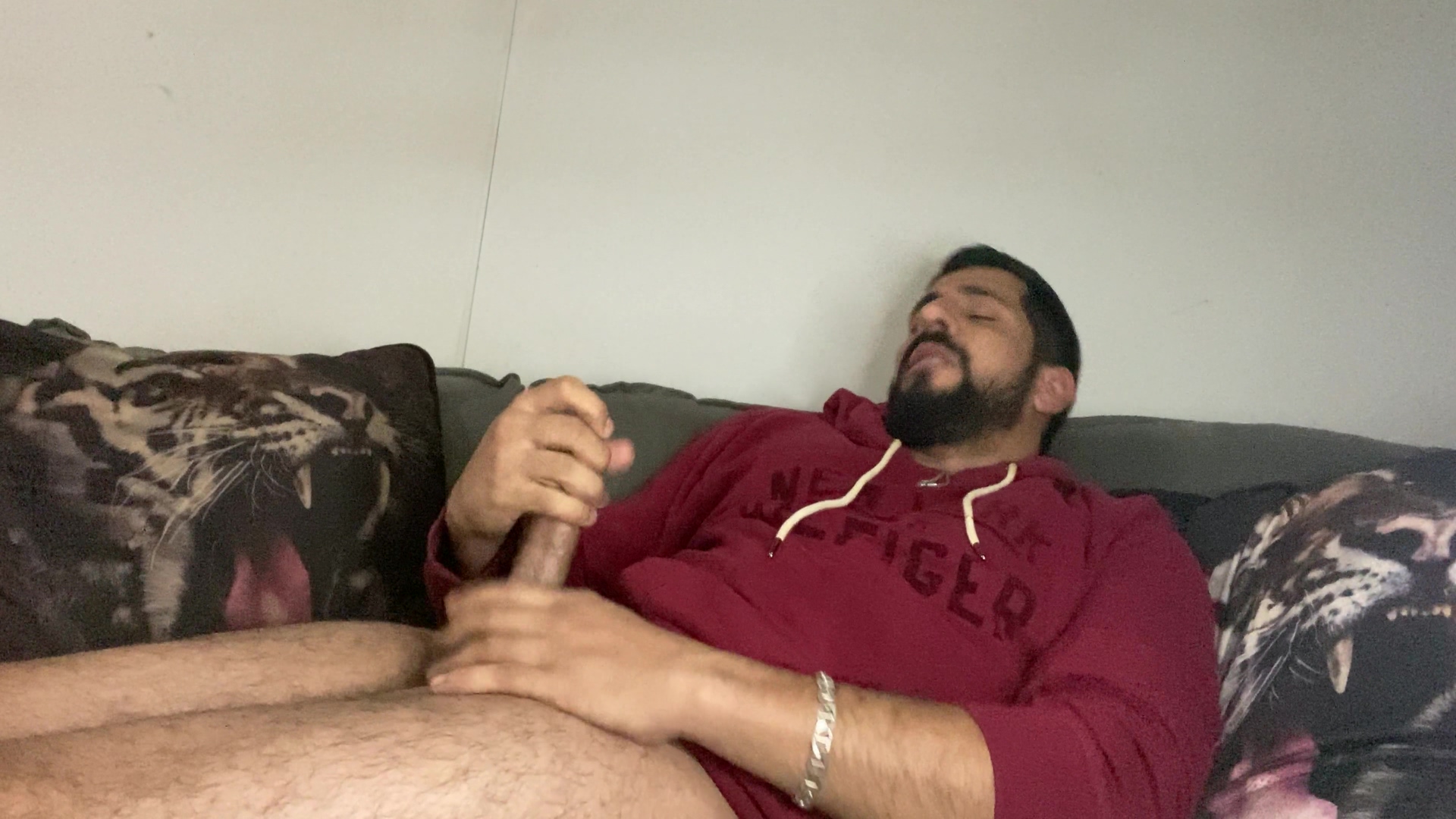 Smoking High On Jerking Off Until Cumming Rodrik Having Fun Alone