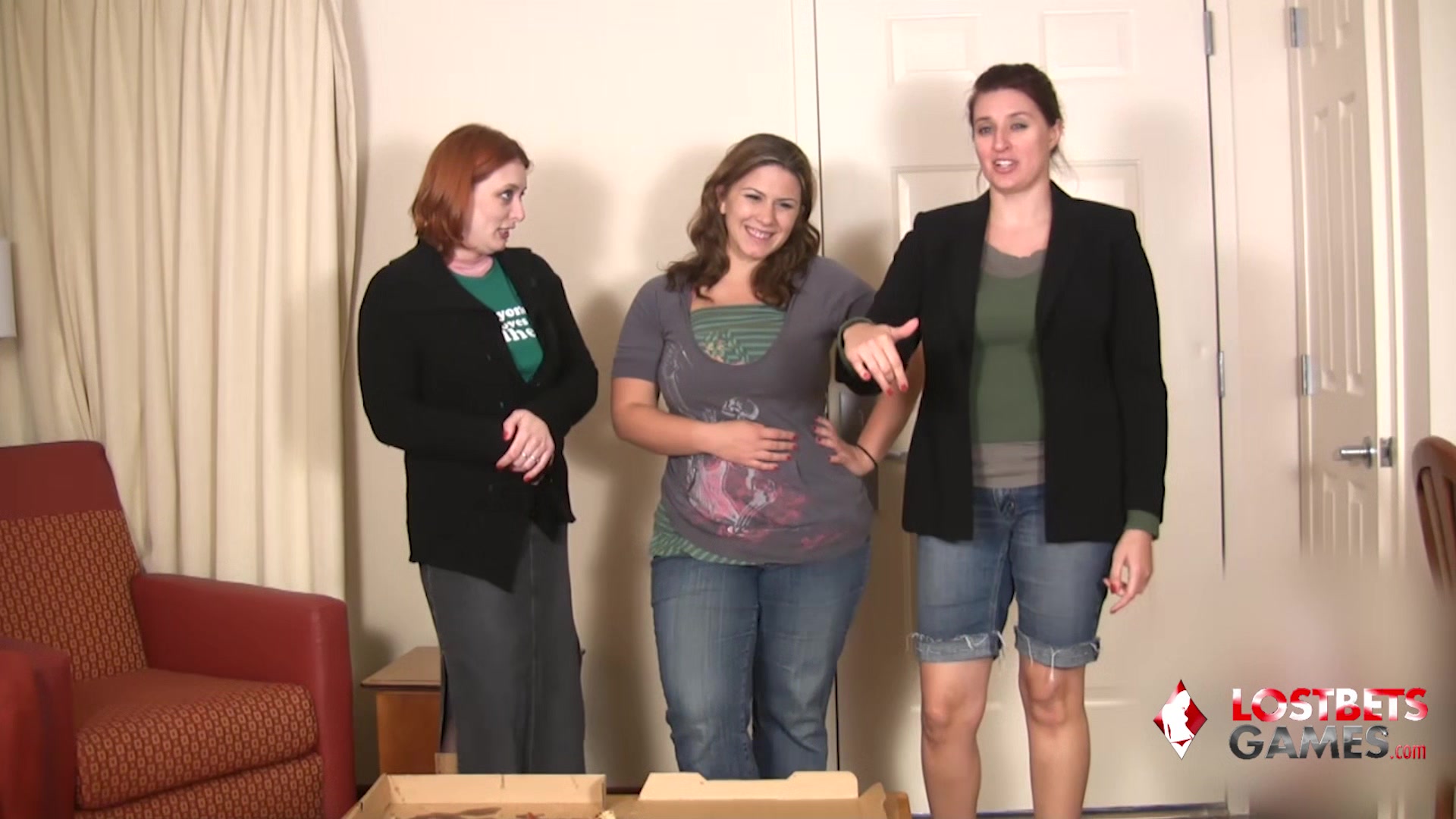 Wednesday, London, and Kimberly Play a Naughty Strip Game