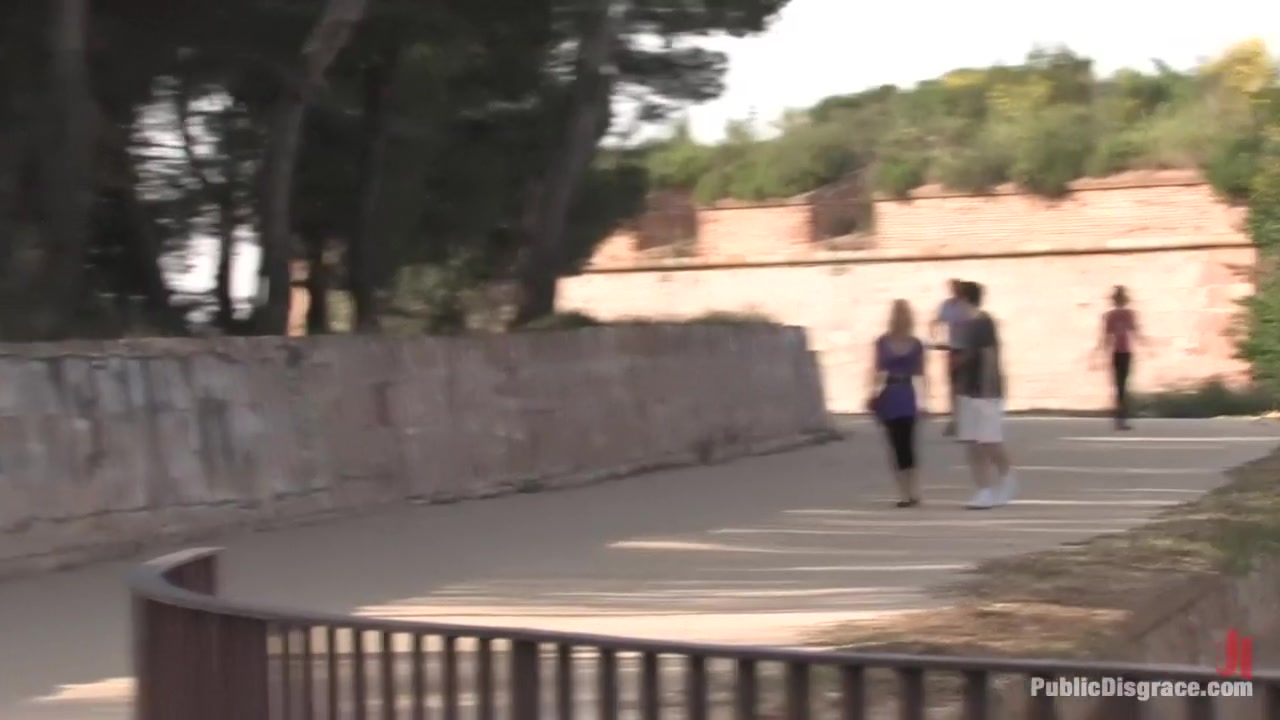 Alina Rose gets fucked by two men in public