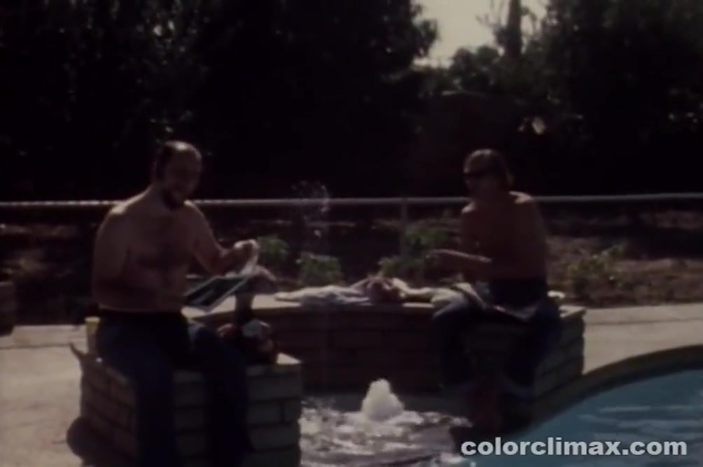 Threesome By The Pool With John Holmes