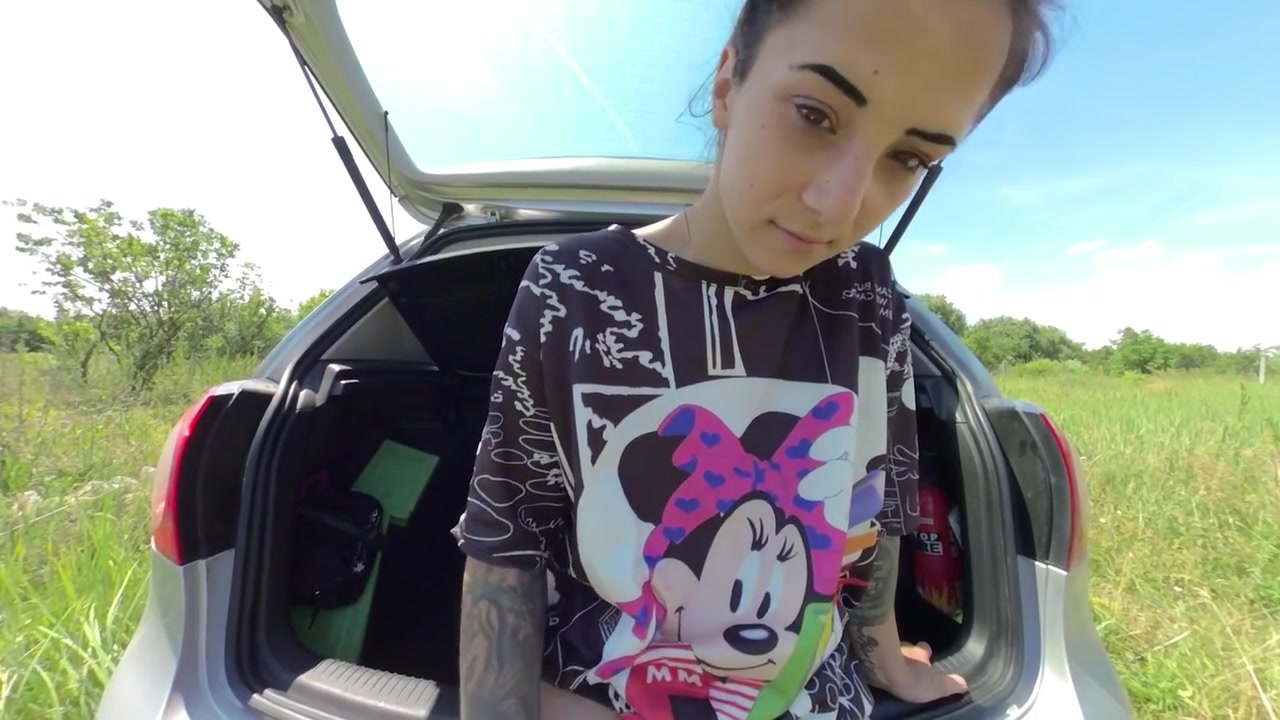 Outdoor Masturbating In The Trunk Of My Car