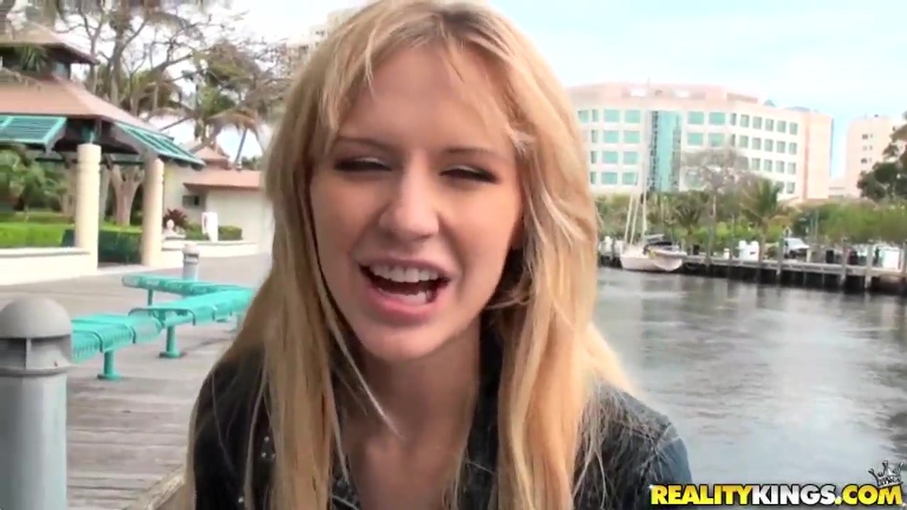 Josh records golden haired Kelly Klass while stripping