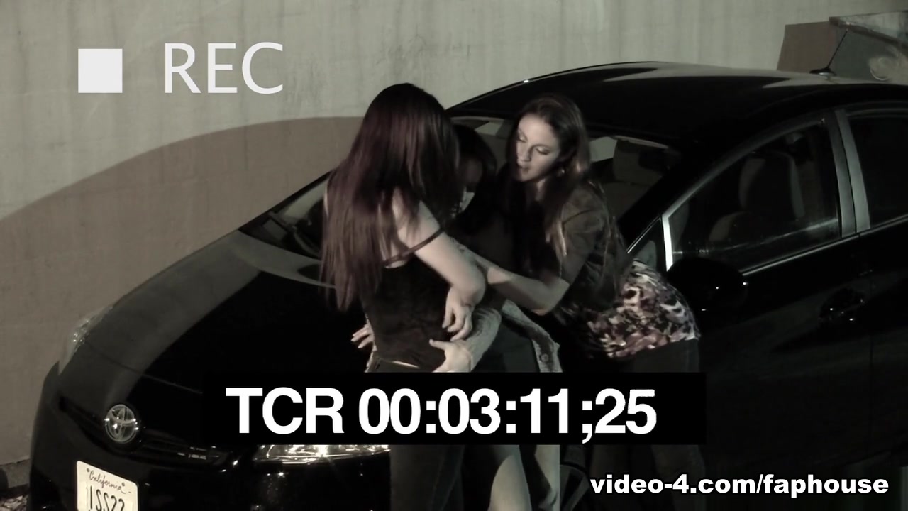 Lesbian horny sluts get kinky in the parking lot! - FapHouse