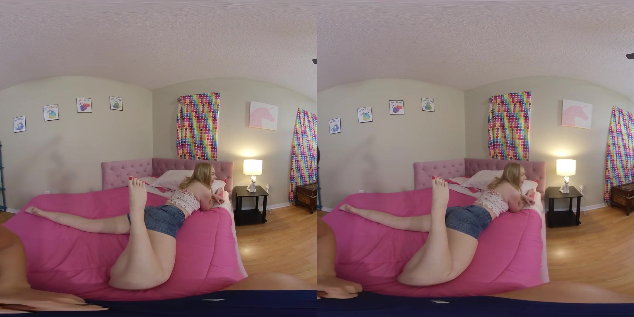Quizzing Stepsister for Test - Blonde Teen Blowjob POV Hardcore