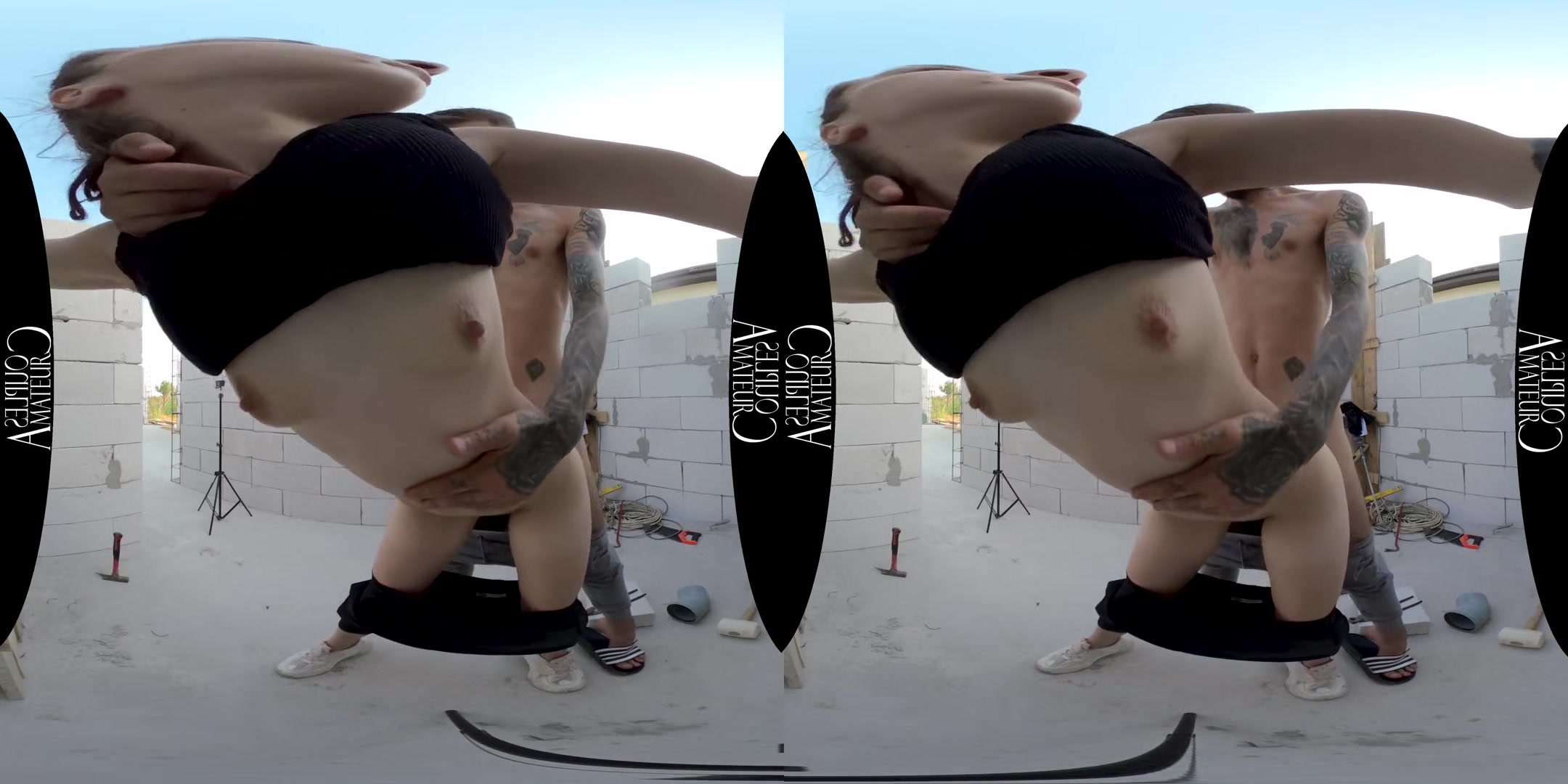 Brunette Teen Fucks The Worker - Amateur 3D Porn