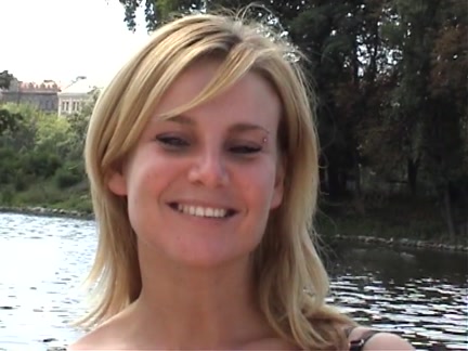 Blond sucks penis on a boat in full view of the town