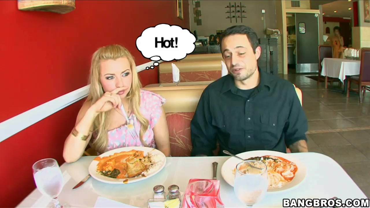 Pale blonde babe Lexi Belle has fun with her boy