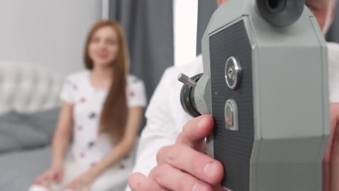 Young redhead Veronika Fare makes a sex tape