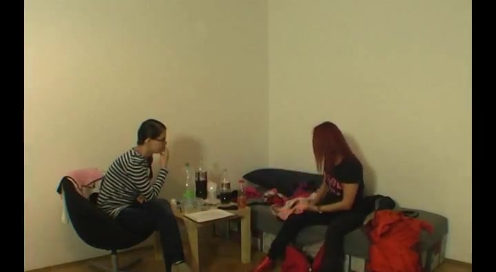 Real czech redhead does rough blow job