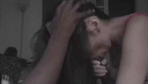 Japanese babe swallowing huge black hard cock