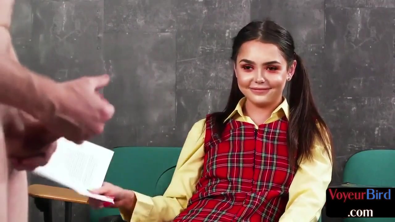 College Gal Teases Professor Dick Till Cum Load