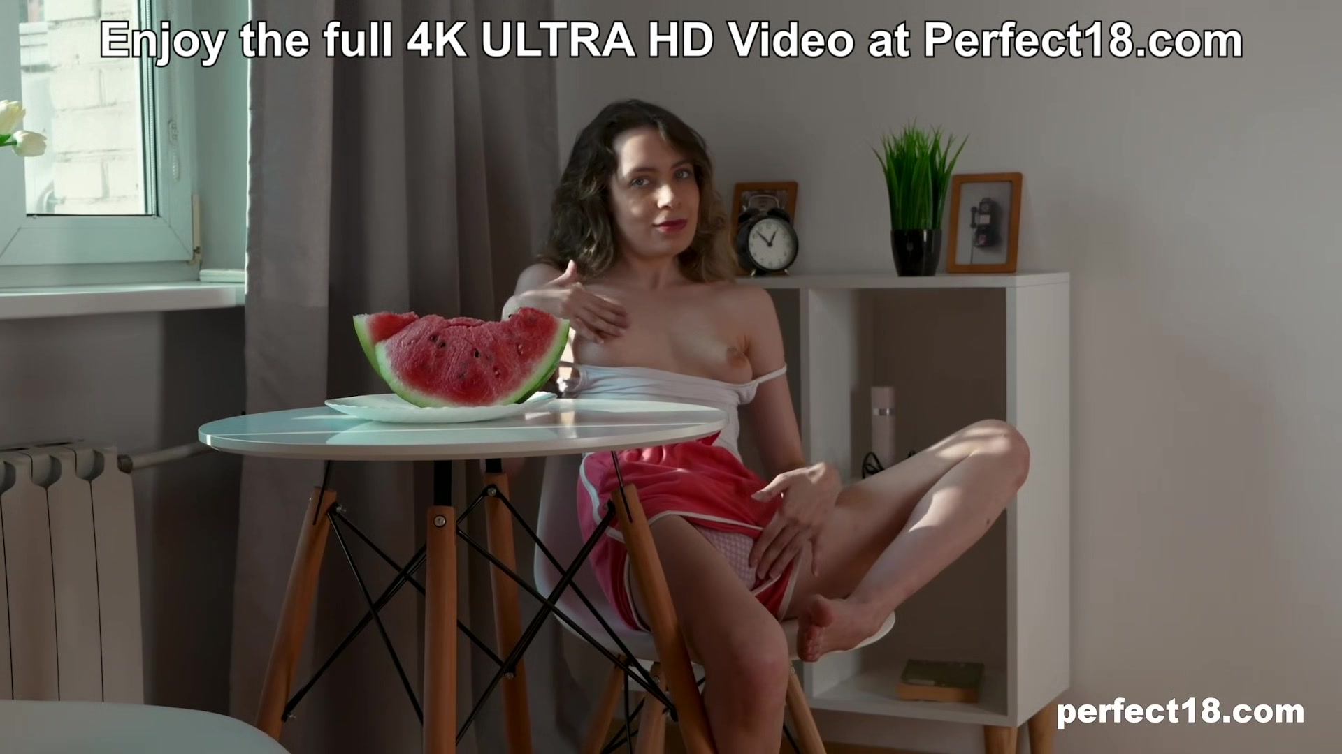Watermelon Make Diana’s Pussy Taste Sweet at Perfect18