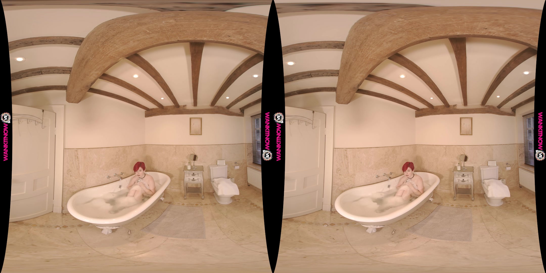 Bath time Submissive featuring Olivia Kinks - WankitNowVR