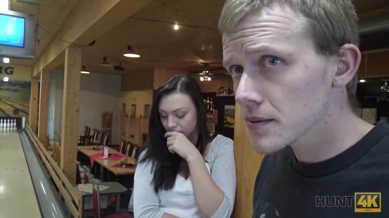 HUNT4K. Shy teen 18+ copulates with man in bar while boyfriend..