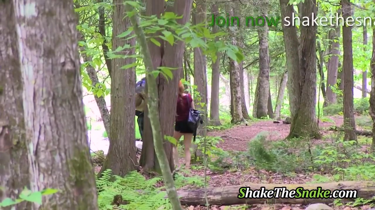 A Cute Redhead Nailed In The Forest